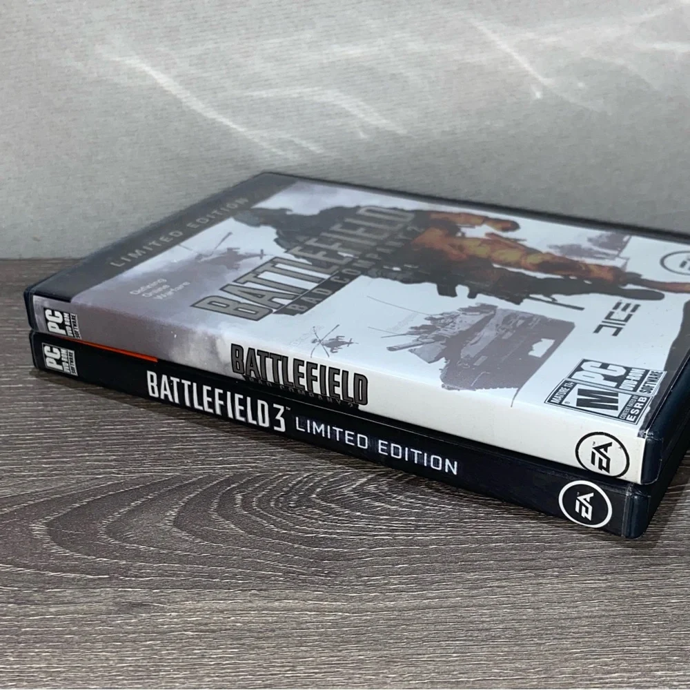 EA SPORTS Battlefield 2 & 3 Limited Edition PC Games Lot Of 2ea
